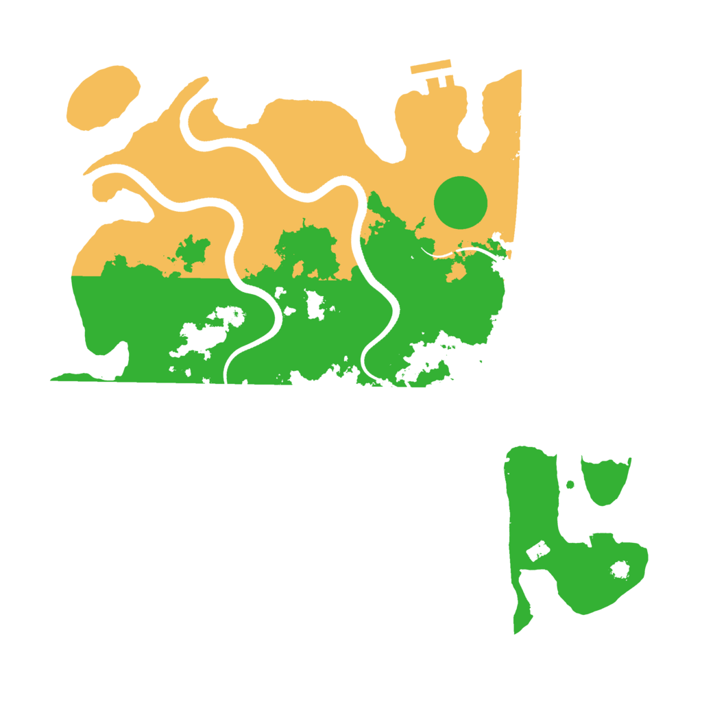 Biome Rust Map: Procedural Map, Size: 3500, Seed: 18320861