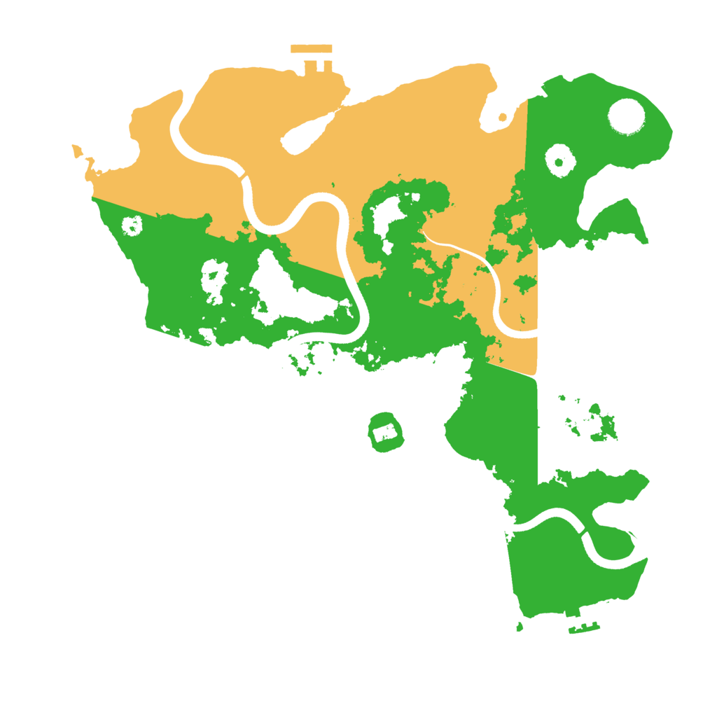 Biome Rust Map: Procedural Map, Size: 3500, Seed: 1583891339