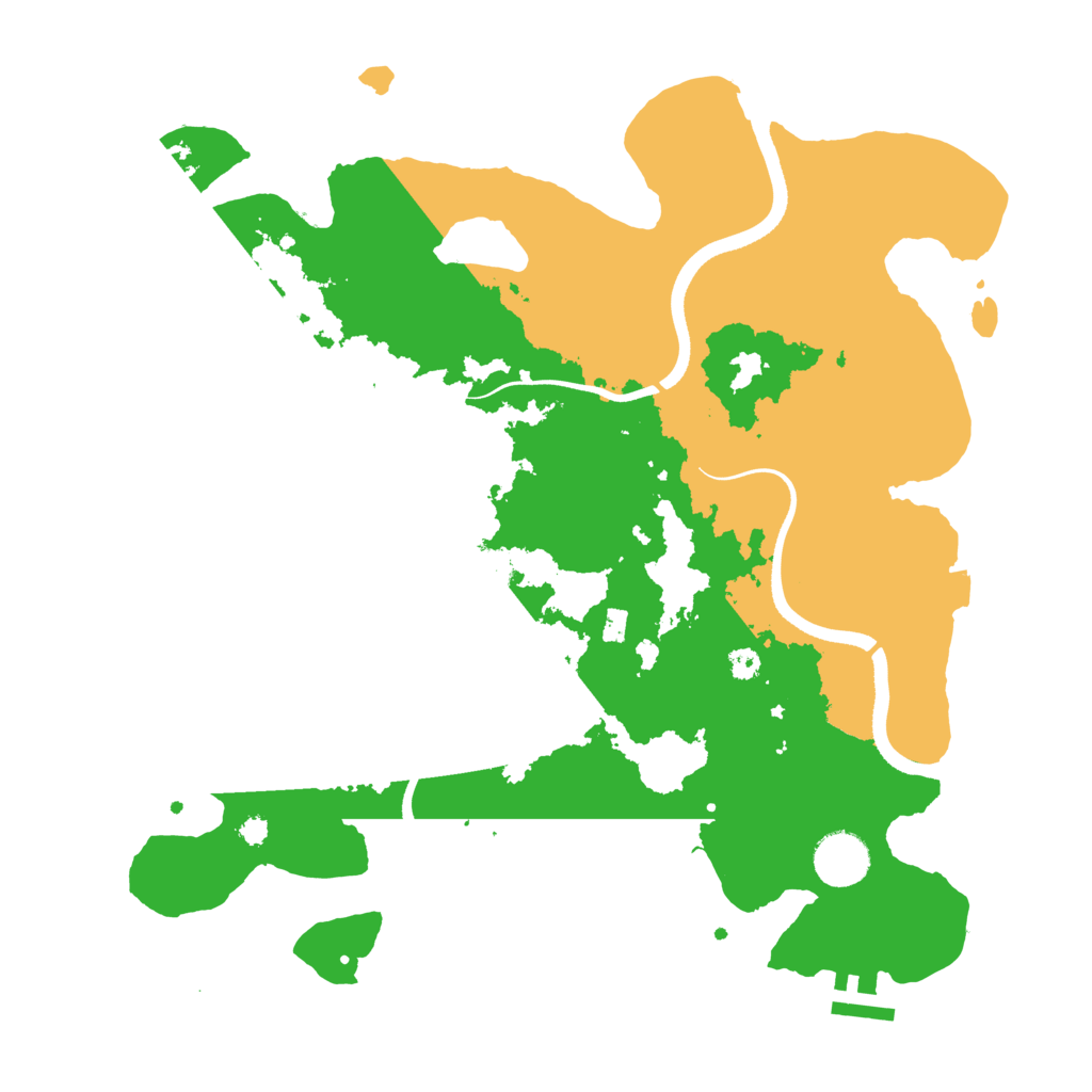 Biome Rust Map: Procedural Map, Size: 3500, Seed: 21172948
