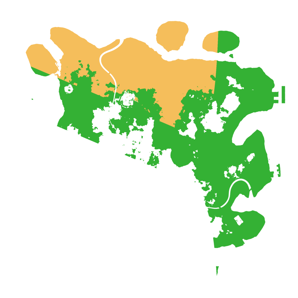 Biome Rust Map: Procedural Map, Size: 3500, Seed: 93989497