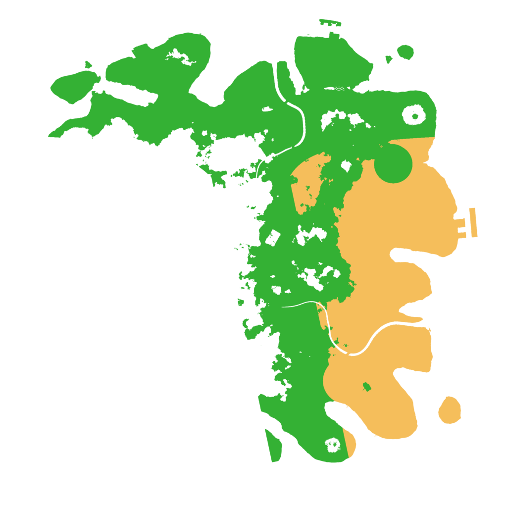 Biome Rust Map: Procedural Map, Size: 3500, Seed: 48951728