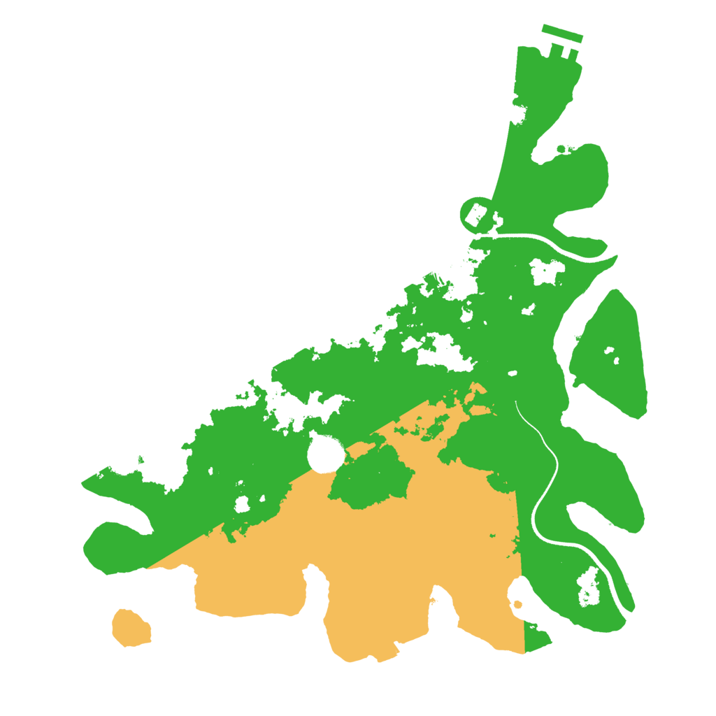 Biome Rust Map: Procedural Map, Size: 3500, Seed: 30596230