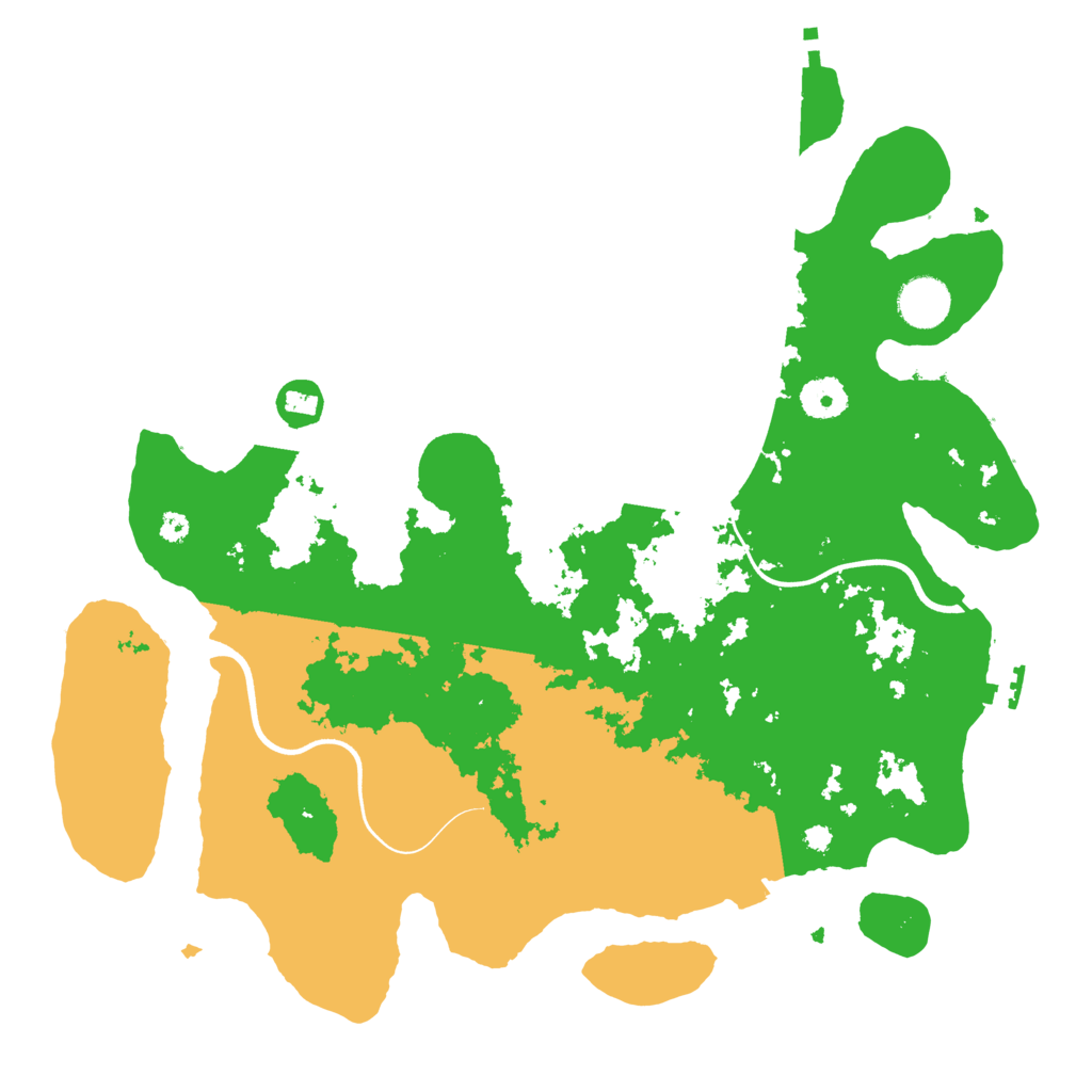 Biome Rust Map: Procedural Map, Size: 3700, Seed: 39946142