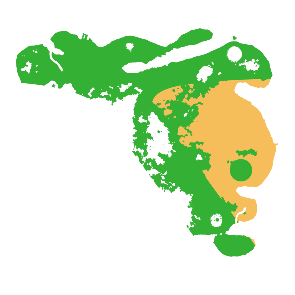 Biome Rust Map: Procedural Map, Size: 3500, Seed: 50522981