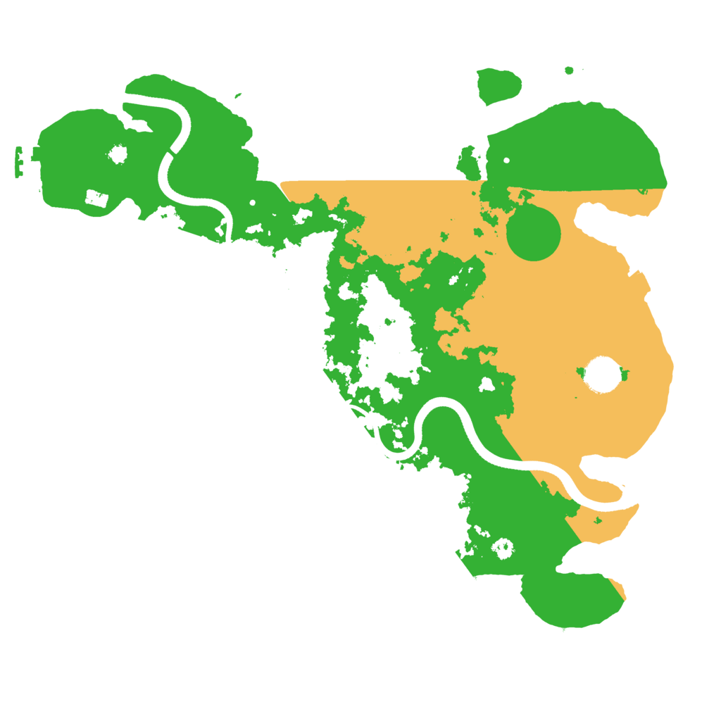 Biome Rust Map: Procedural Map, Size: 3500, Seed: 50522981