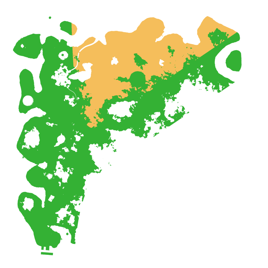 Biome Rust Map: Procedural Map, Size: 4500, Seed: 523603162