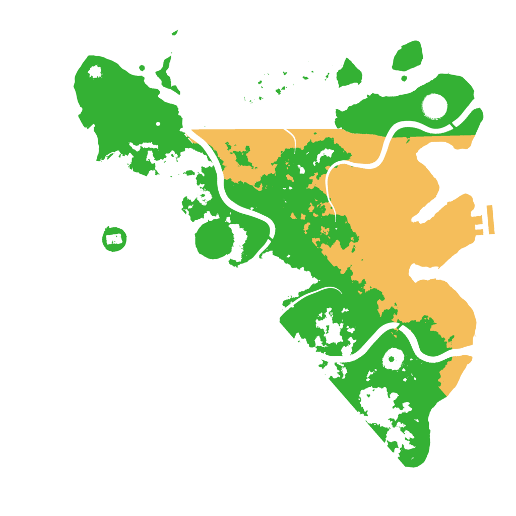 Biome Rust Map: Procedural Map, Size: 3600, Seed: 1688751481