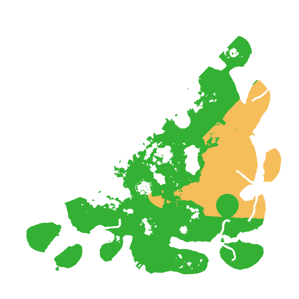 Biome Rust Map: Procedural Map, Size: 3500, Seed: 380970139