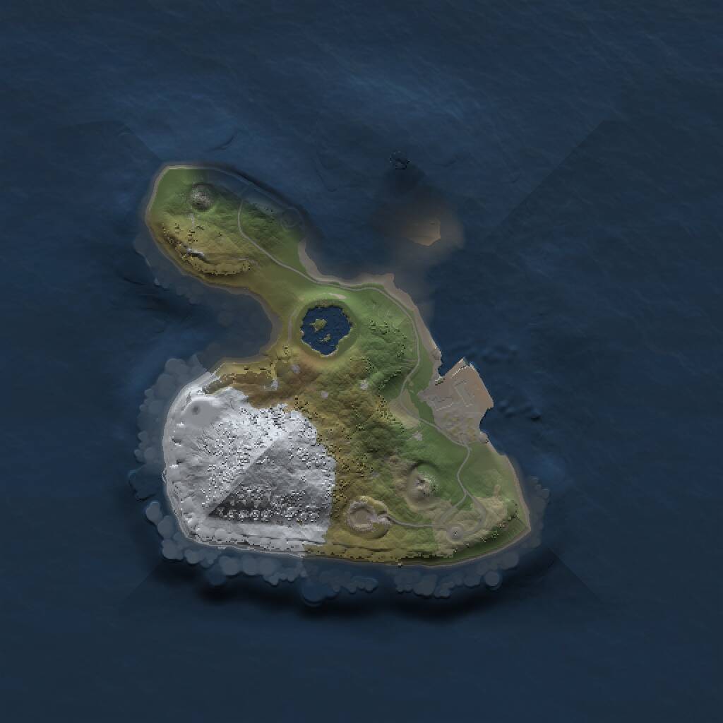 Rust Map: Procedural Map, Size: 1500, Seed: 1465466, 1 Monuments