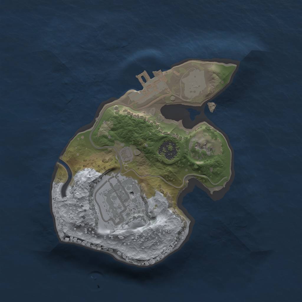 Rust Map: Procedural Map, Size: 1619, Seed: 2147483647, 6 Monuments