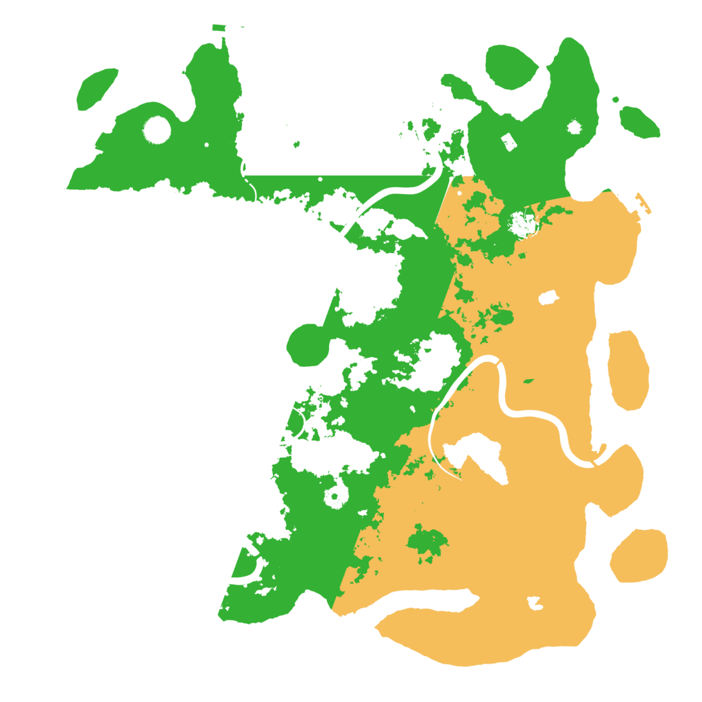 Biome Rust Map: Procedural Map, Size: 4500, Seed: 1999488477