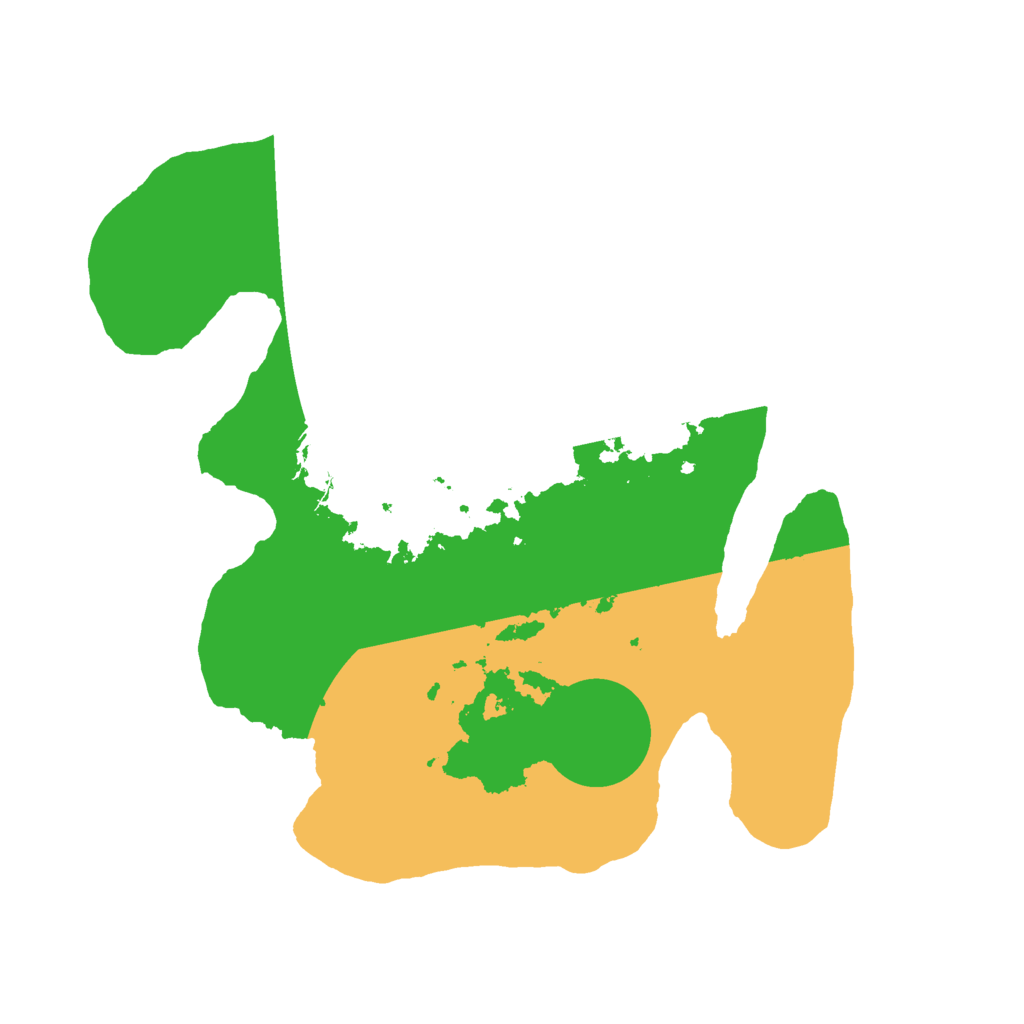 Biome Rust Map: Barren, Size: 2500, Seed: 54657685