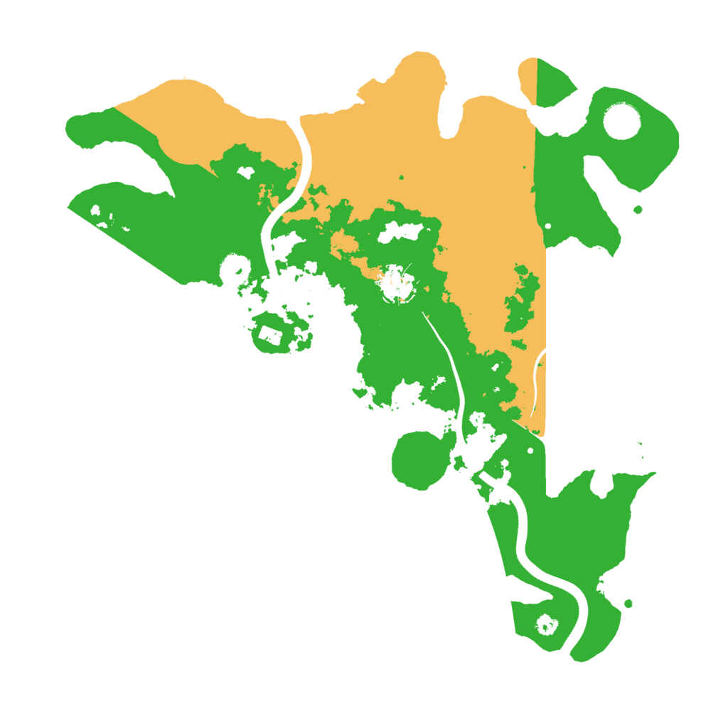 Biome Rust Map: Procedural Map, Size: 3500, Seed: 59653183