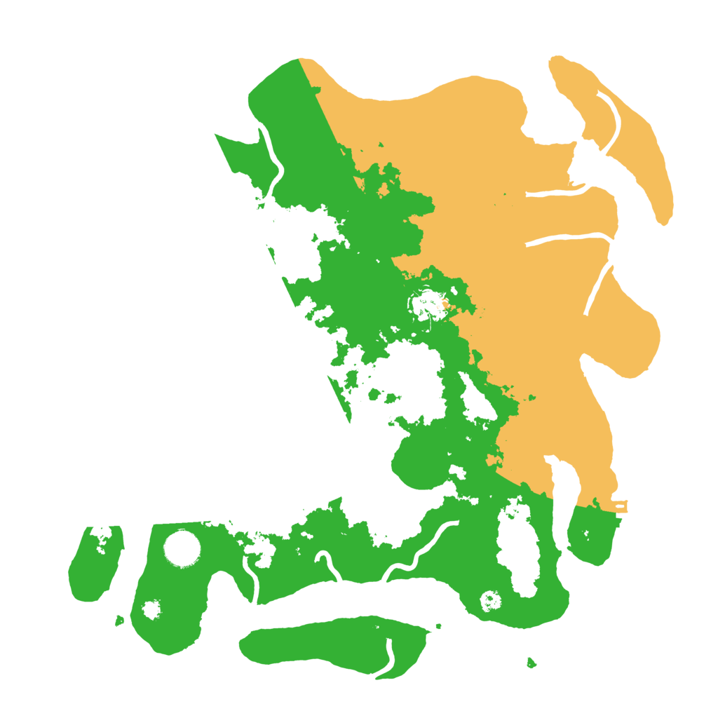 Biome Rust Map: Procedural Map, Size: 3500, Seed: 90392212