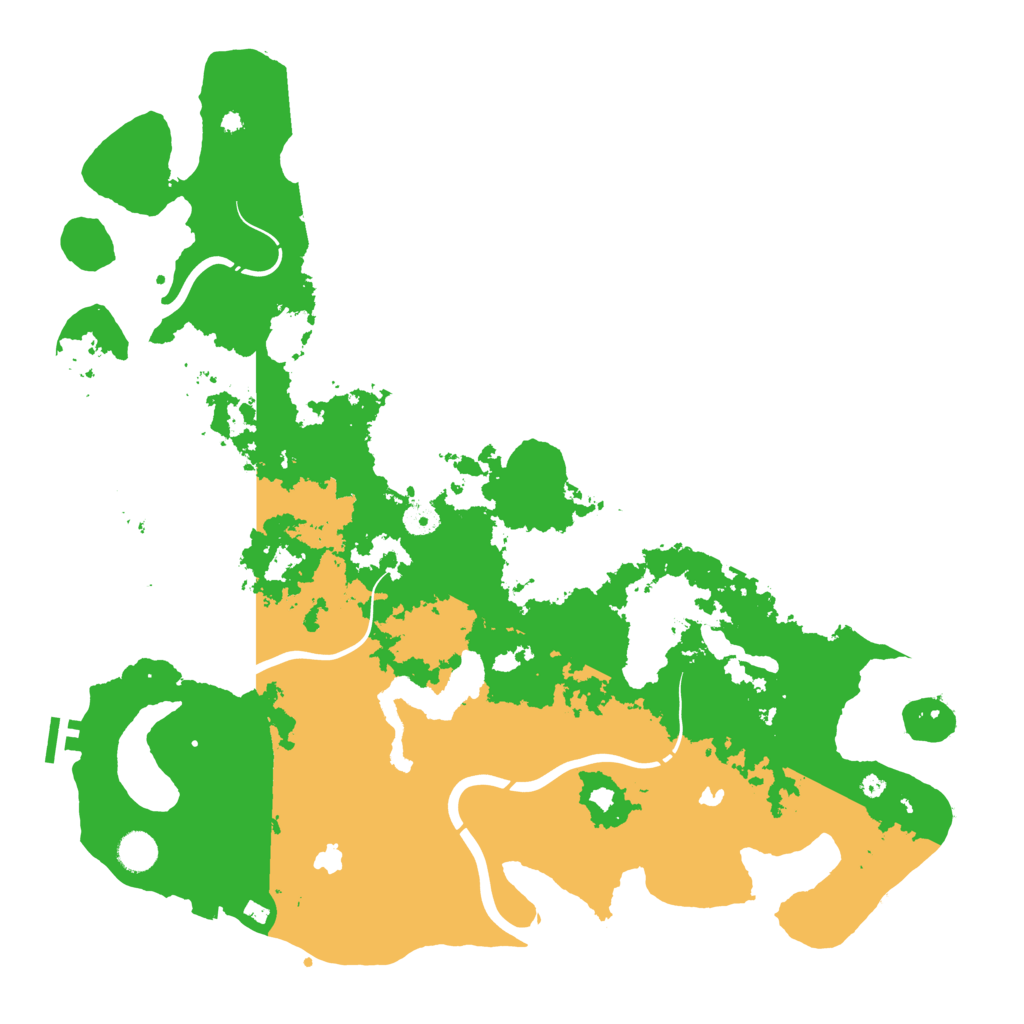 Biome Rust Map: Procedural Map, Size: 4500, Seed: 2083062793