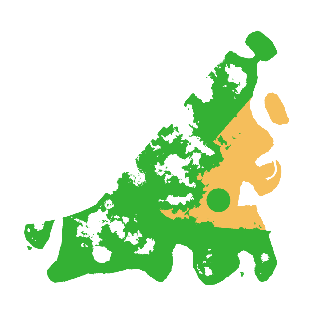 Biome Rust Map: Procedural Map, Size: 3500, Seed: 30259