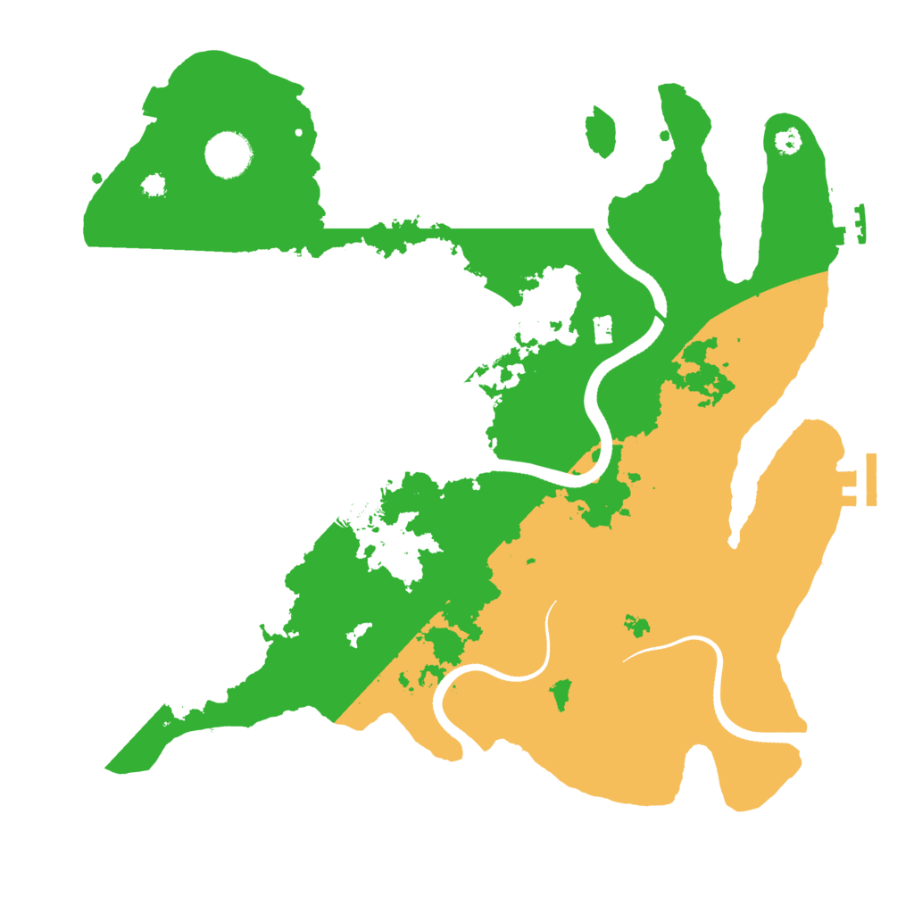 Biome Rust Map: Procedural Map, Size: 3500, Seed: 69909812