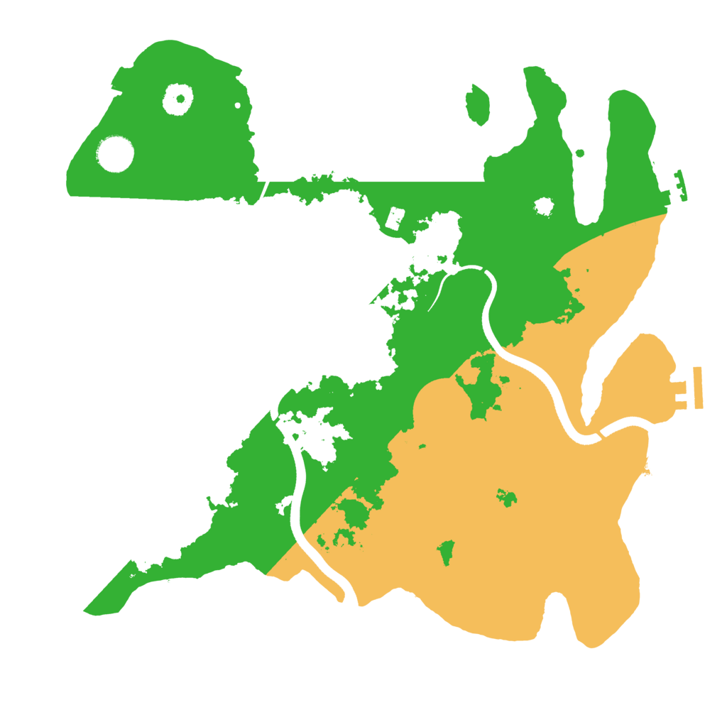 Biome Rust Map: Procedural Map, Size: 3500, Seed: 69909812