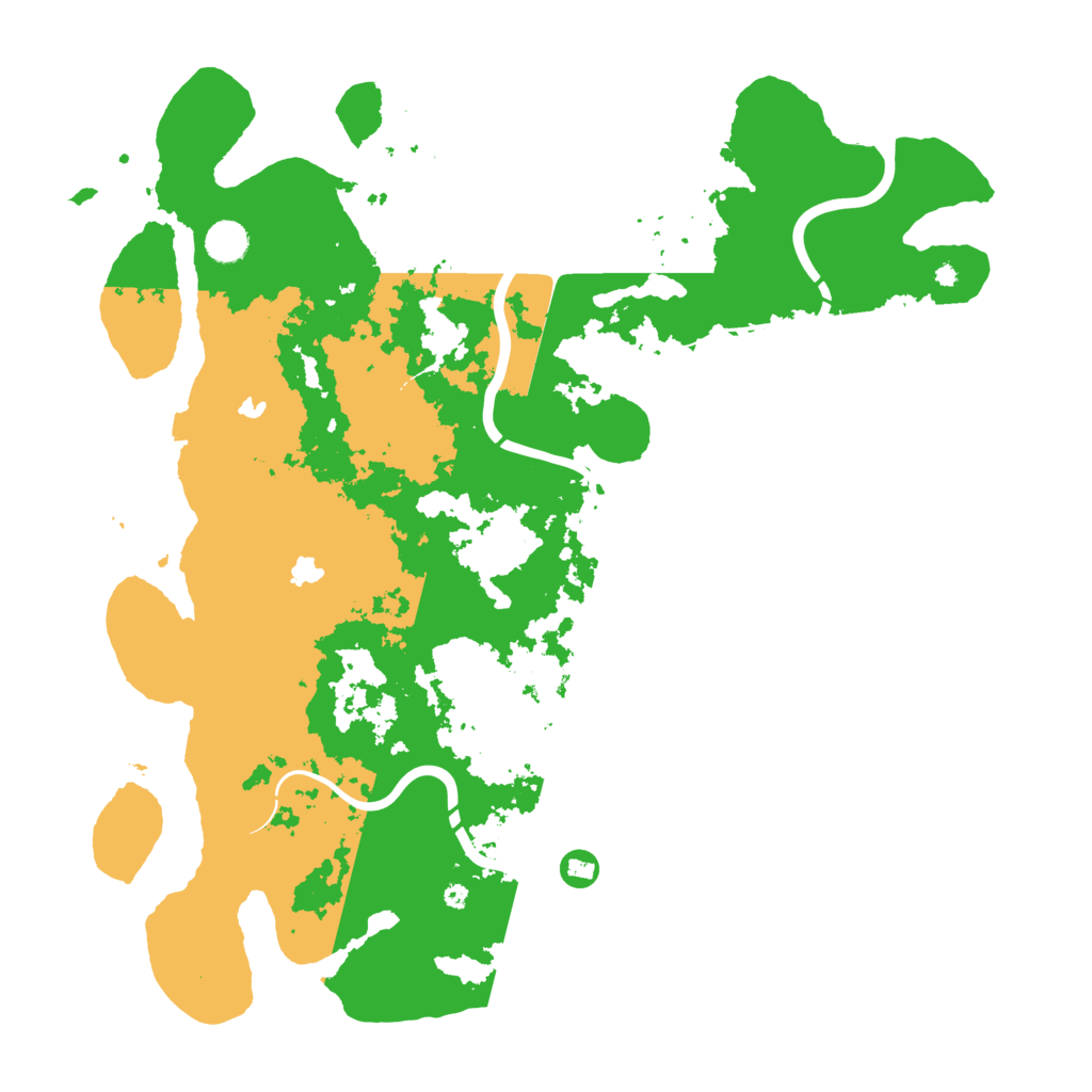 Biome Rust Map: Procedural Map, Size: 4500, Seed: 51950542