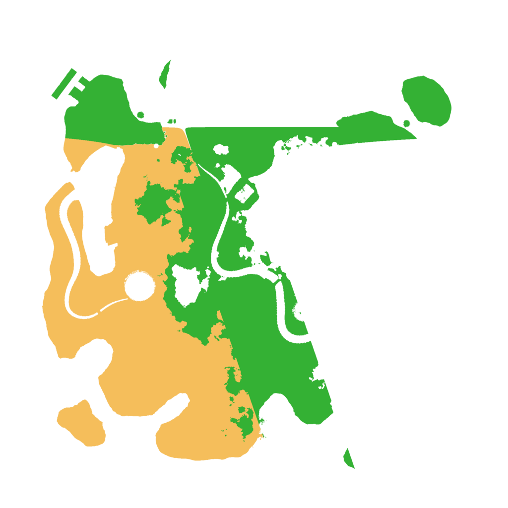 Biome Rust Map: Procedural Map, Size: 3000, Seed: 544896779