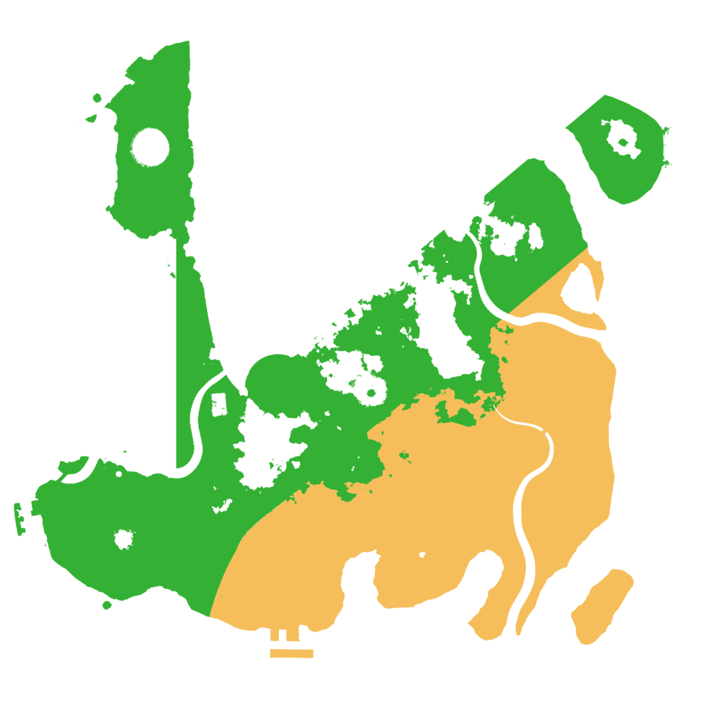 Biome Rust Map: Procedural Map, Size: 3300, Seed: 84875620