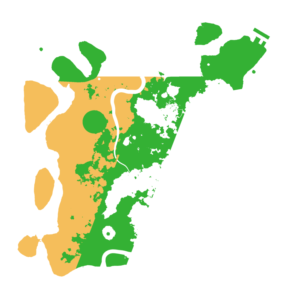 Biome Rust Map: Procedural Map, Size: 3500, Seed: 96119322