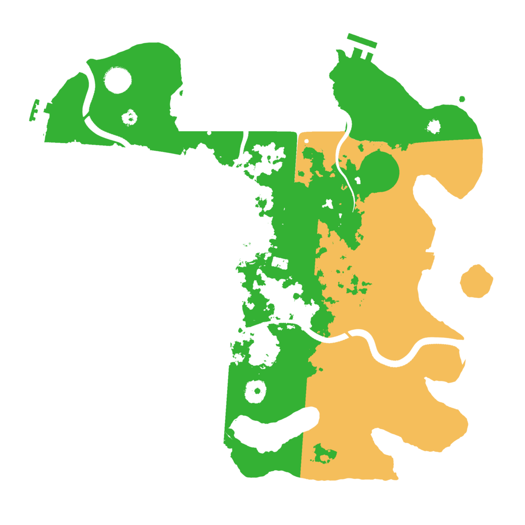 Biome Rust Map: Procedural Map, Size: 3500, Seed: 16161217