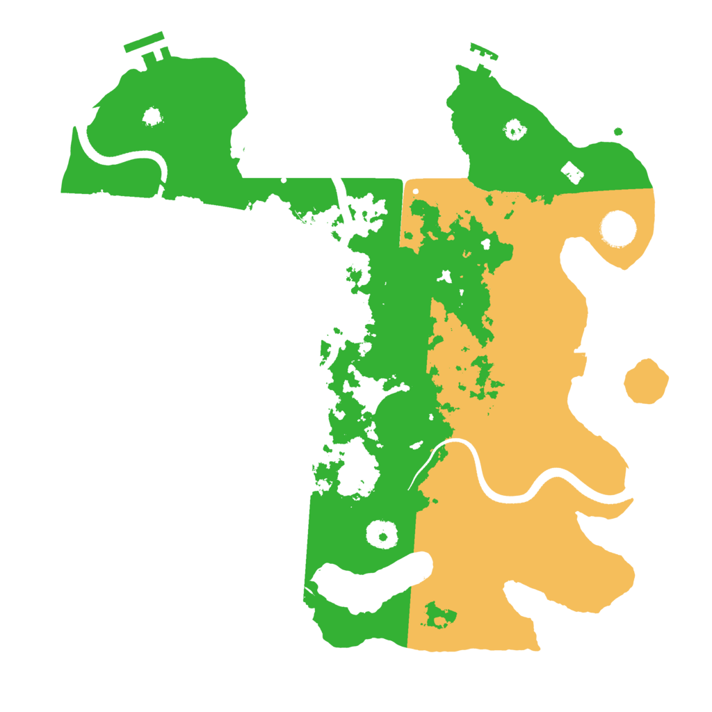 Biome Rust Map: Procedural Map, Size: 3500, Seed: 16161217