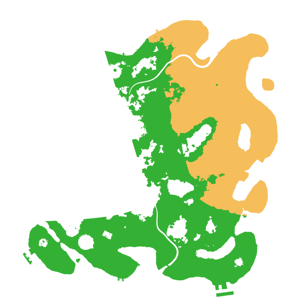 Biome Rust Map: Procedural Map, Size: 3500, Seed: 17330858