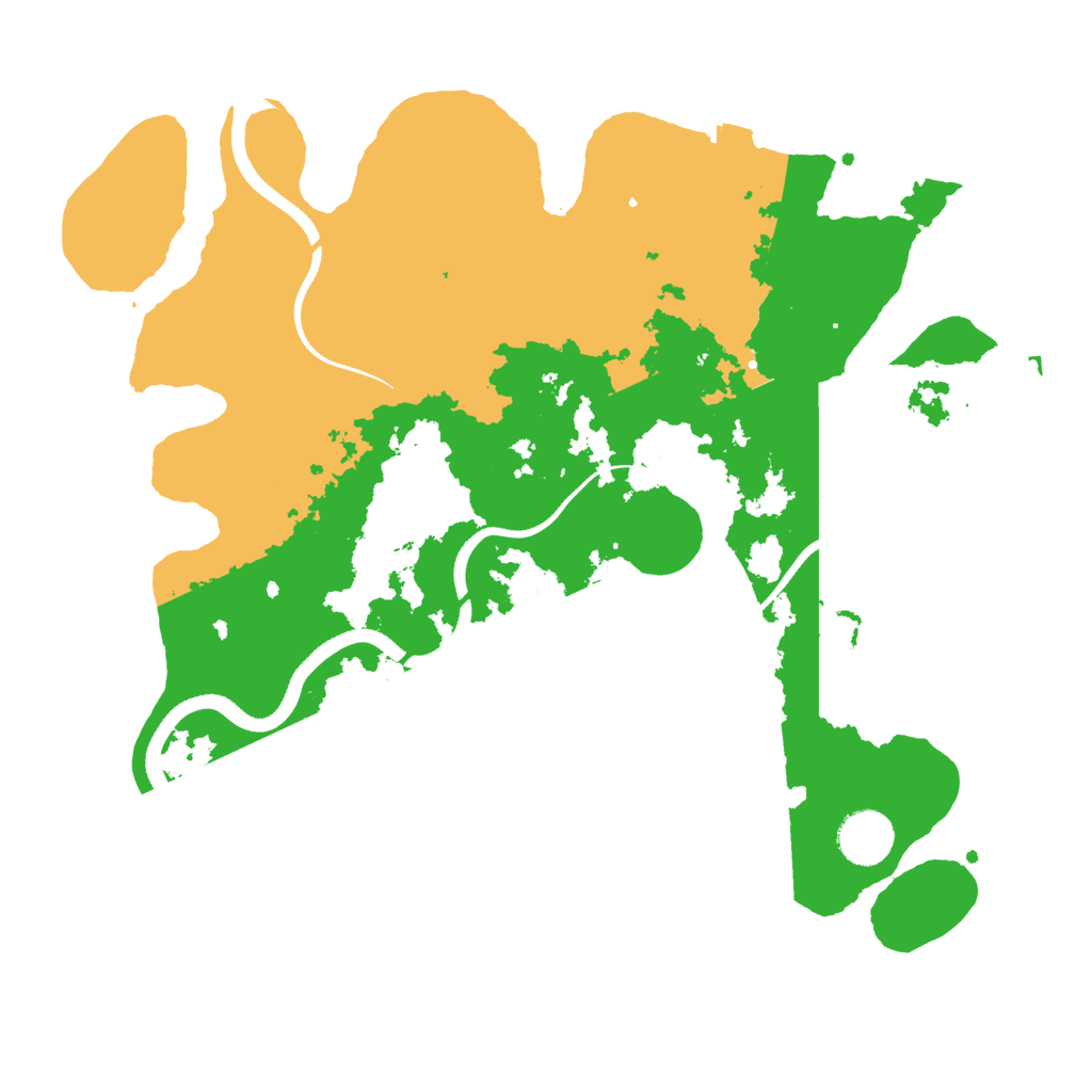 Biome Rust Map: Procedural Map, Size: 3500, Seed: 68047633