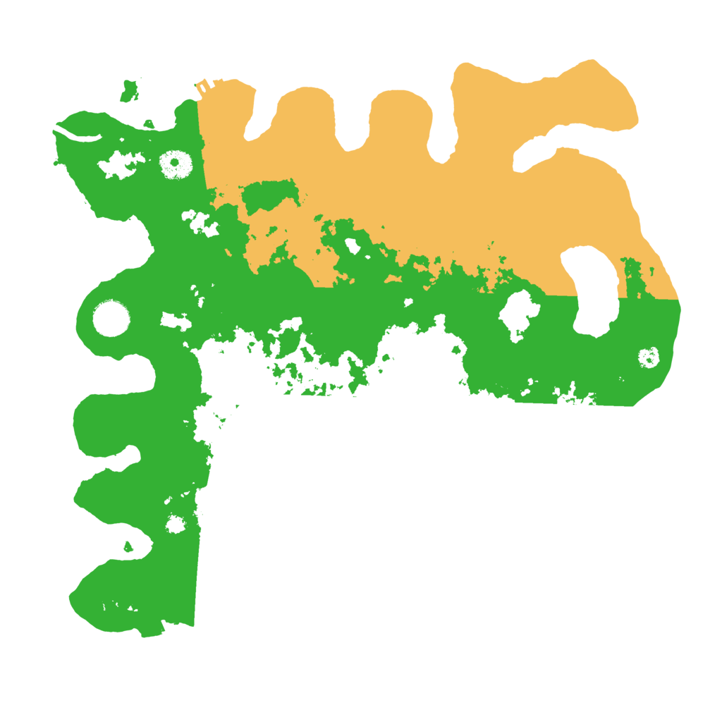 Biome Rust Map: Procedural Map, Size: 3500, Seed: 54988836
