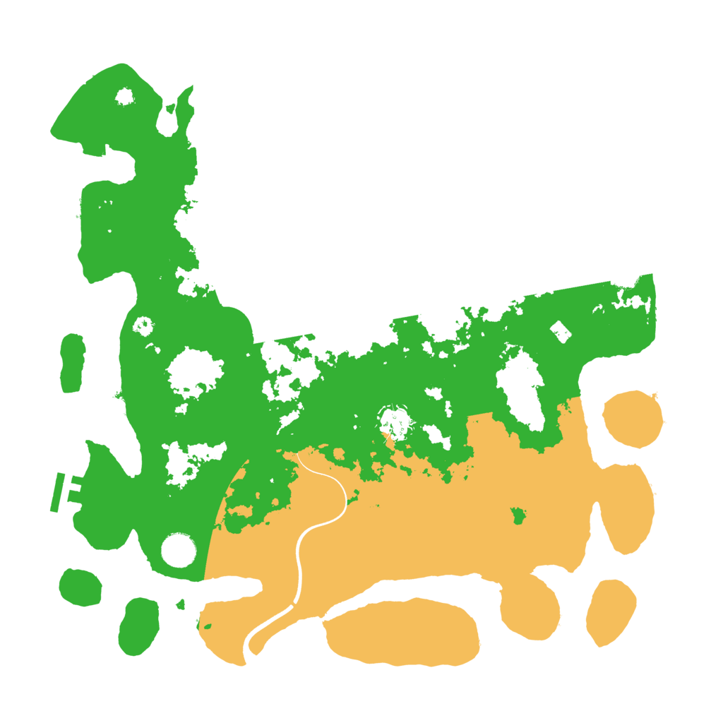 Biome Rust Map: Procedural Map, Size: 3700, Seed: 699401289