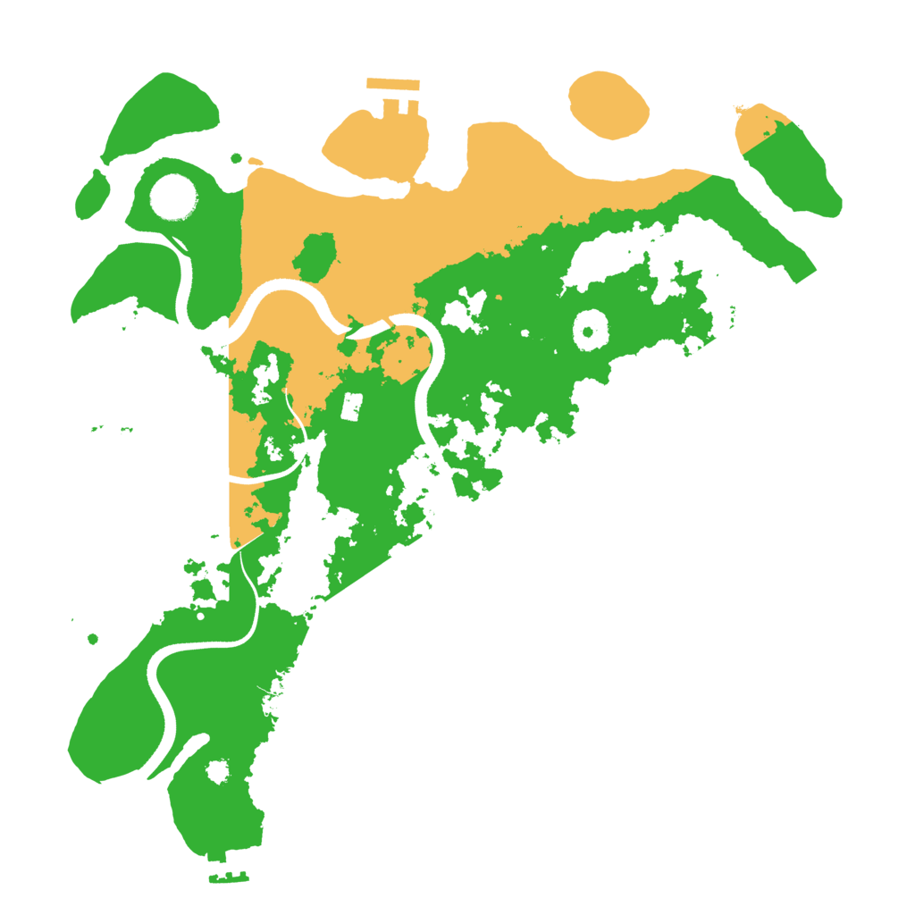 Biome Rust Map: Procedural Map, Size: 3500, Seed: 98353596