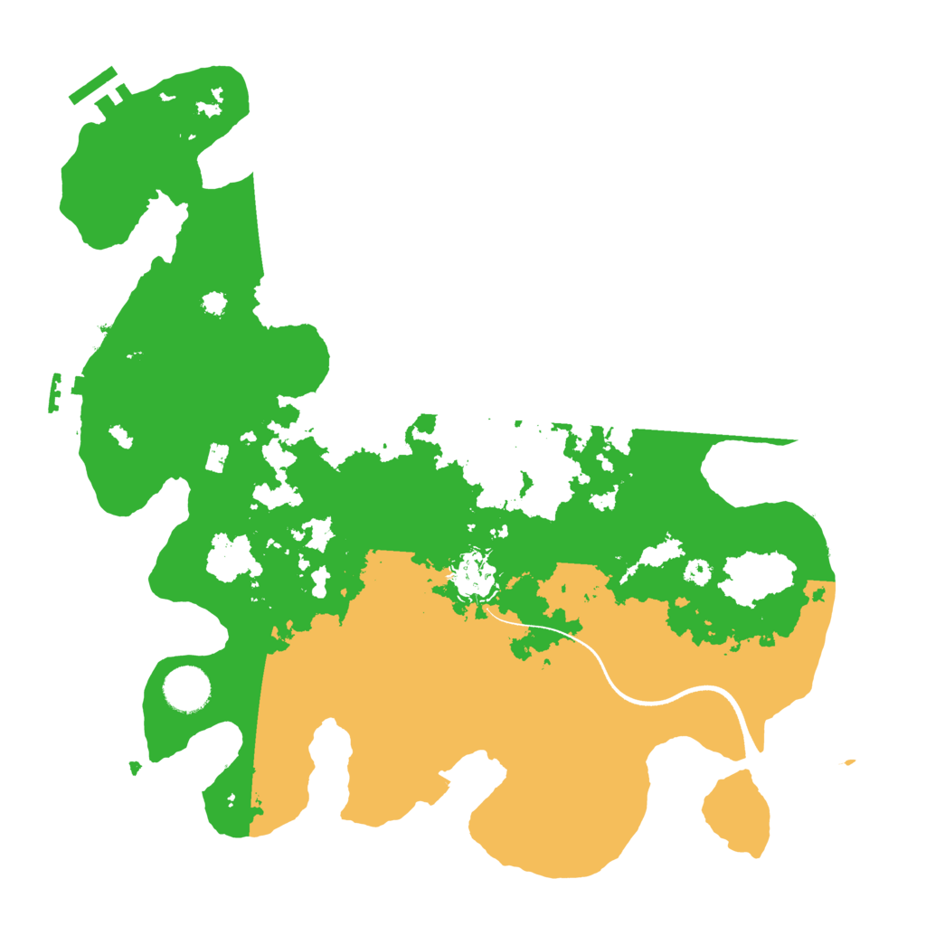 Biome Rust Map: Procedural Map, Size: 3500, Seed: 72440931