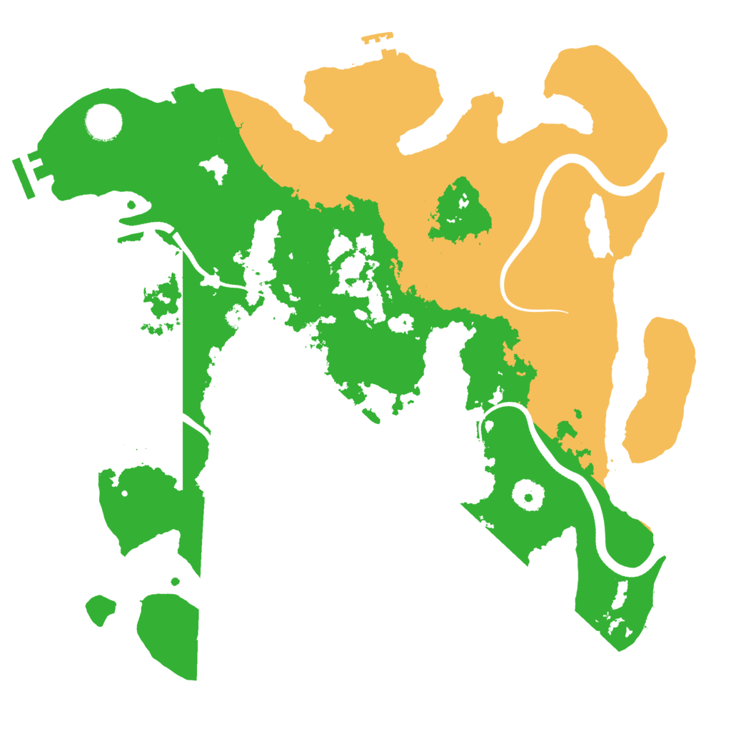 Biome Rust Map: Procedural Map, Size: 3500, Seed: 84917570