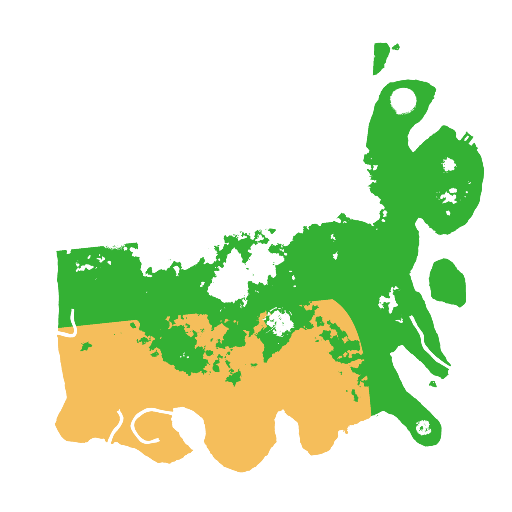 Biome Rust Map: Procedural Map, Size: 3500, Seed: 1869887764