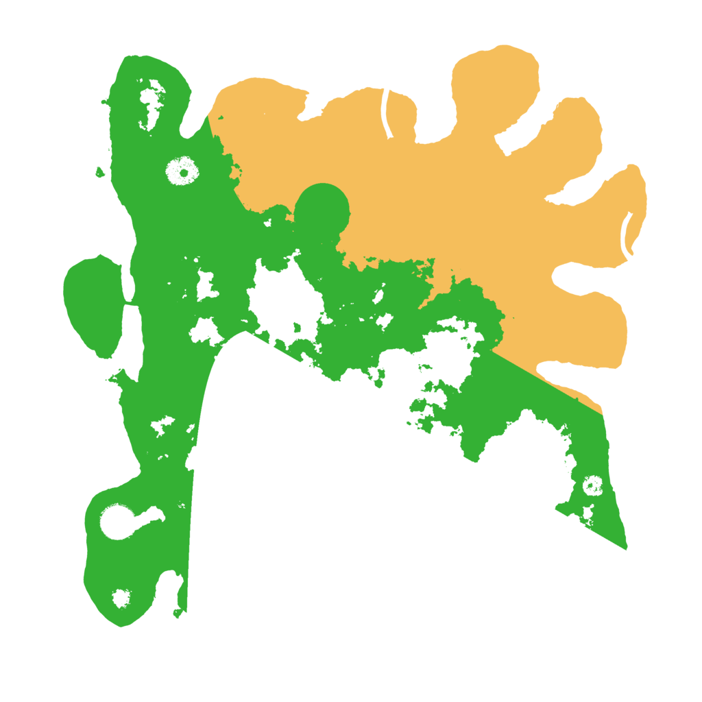 Biome Rust Map: Procedural Map, Size: 3500, Seed: 16890