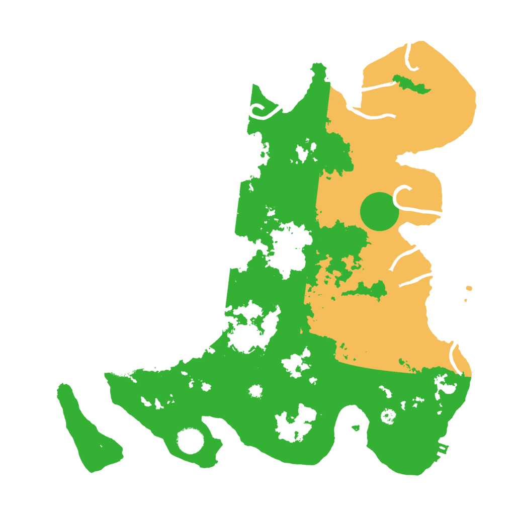 Biome Rust Map: Procedural Map, Size: 3500, Seed: 967277925