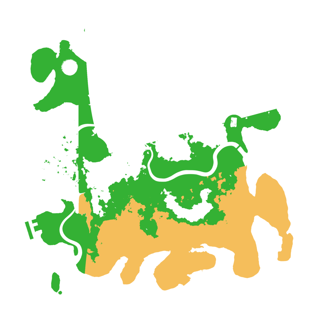 Biome Rust Map: Procedural Map, Size: 3500, Seed: 1531854