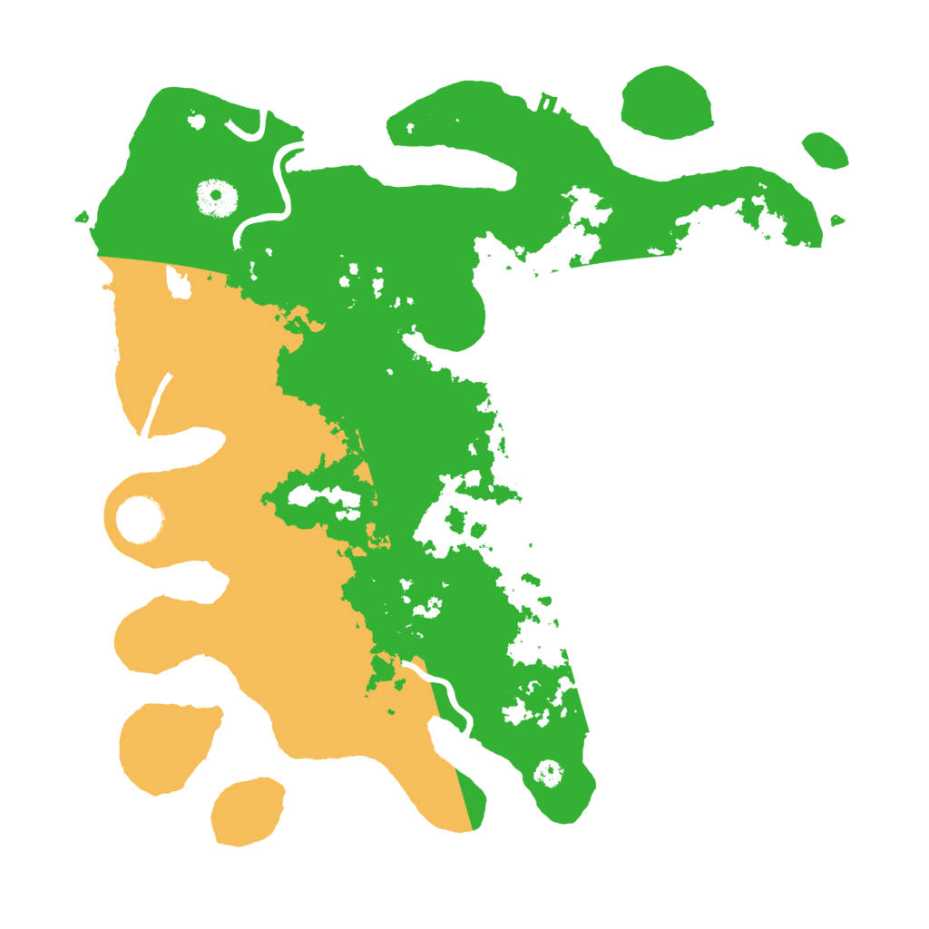 Biome Rust Map: Procedural Map, Size: 3500, Seed: 36345494