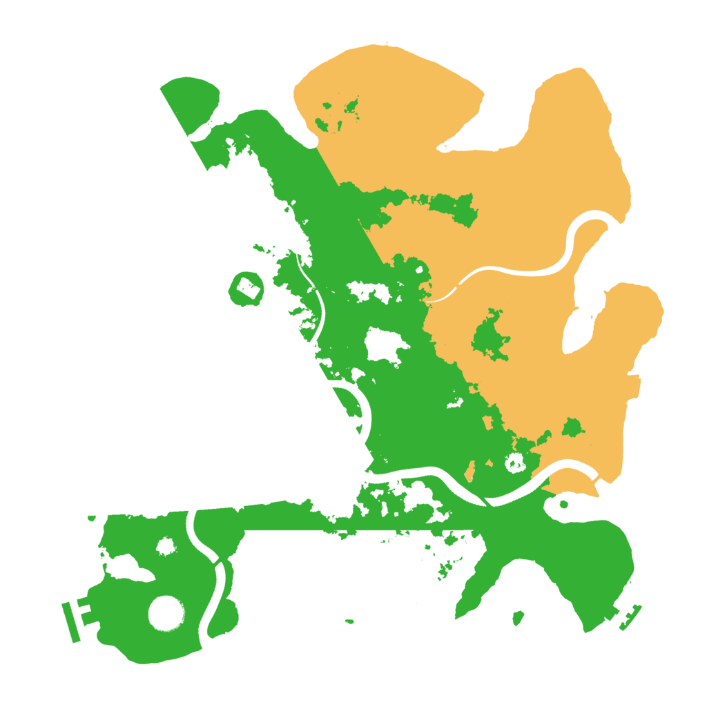 Biome Rust Map: Procedural Map, Size: 3500, Seed: 583075852