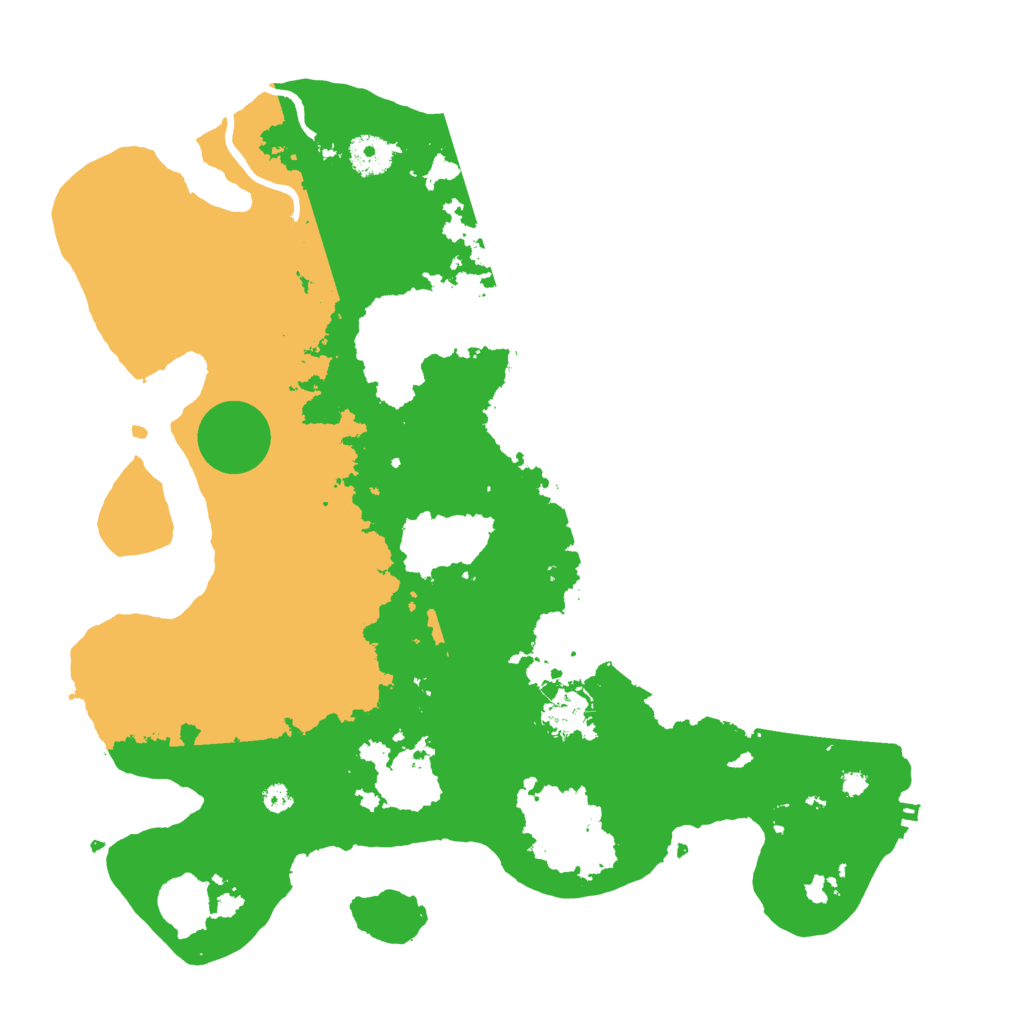 Biome Rust Map: Procedural Map, Size: 3700, Seed: 832377717
