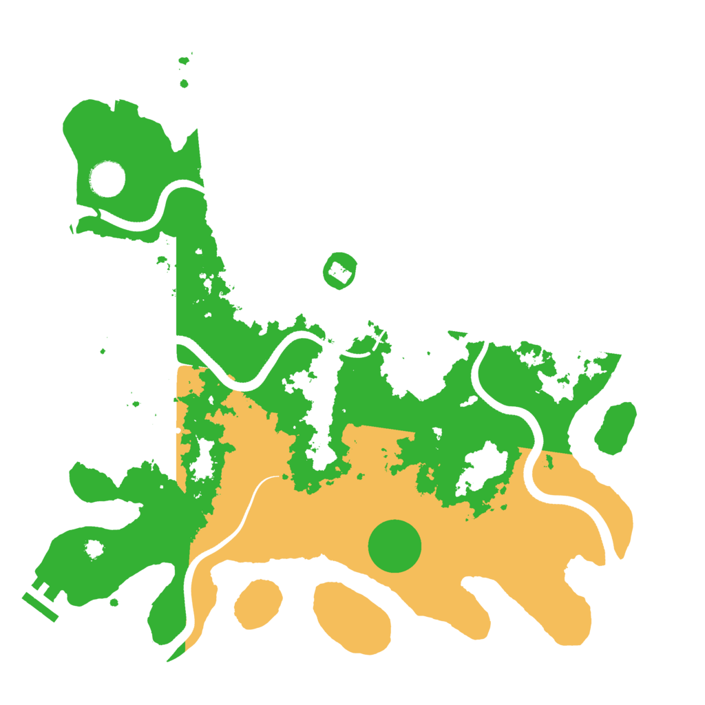 Biome Rust Map: Procedural Map, Size: 3500, Seed: 15566750