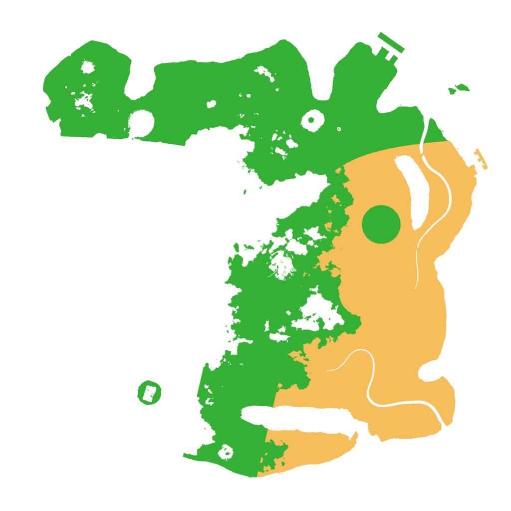 Biome Rust Map: Procedural Map, Size: 3500, Seed: 153657849