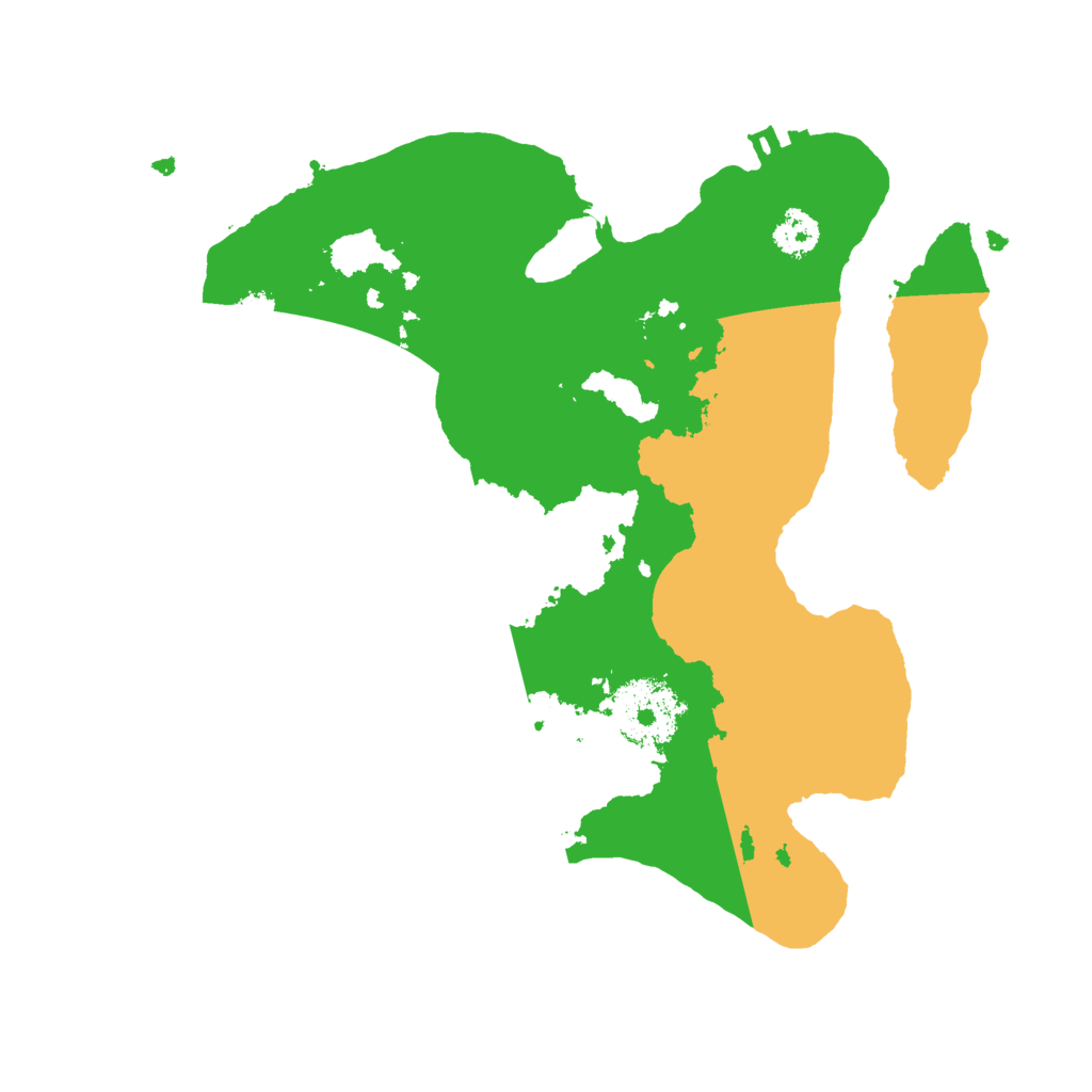 Biome Rust Map: Procedural Map, Size: 2500, Seed: 1564450930