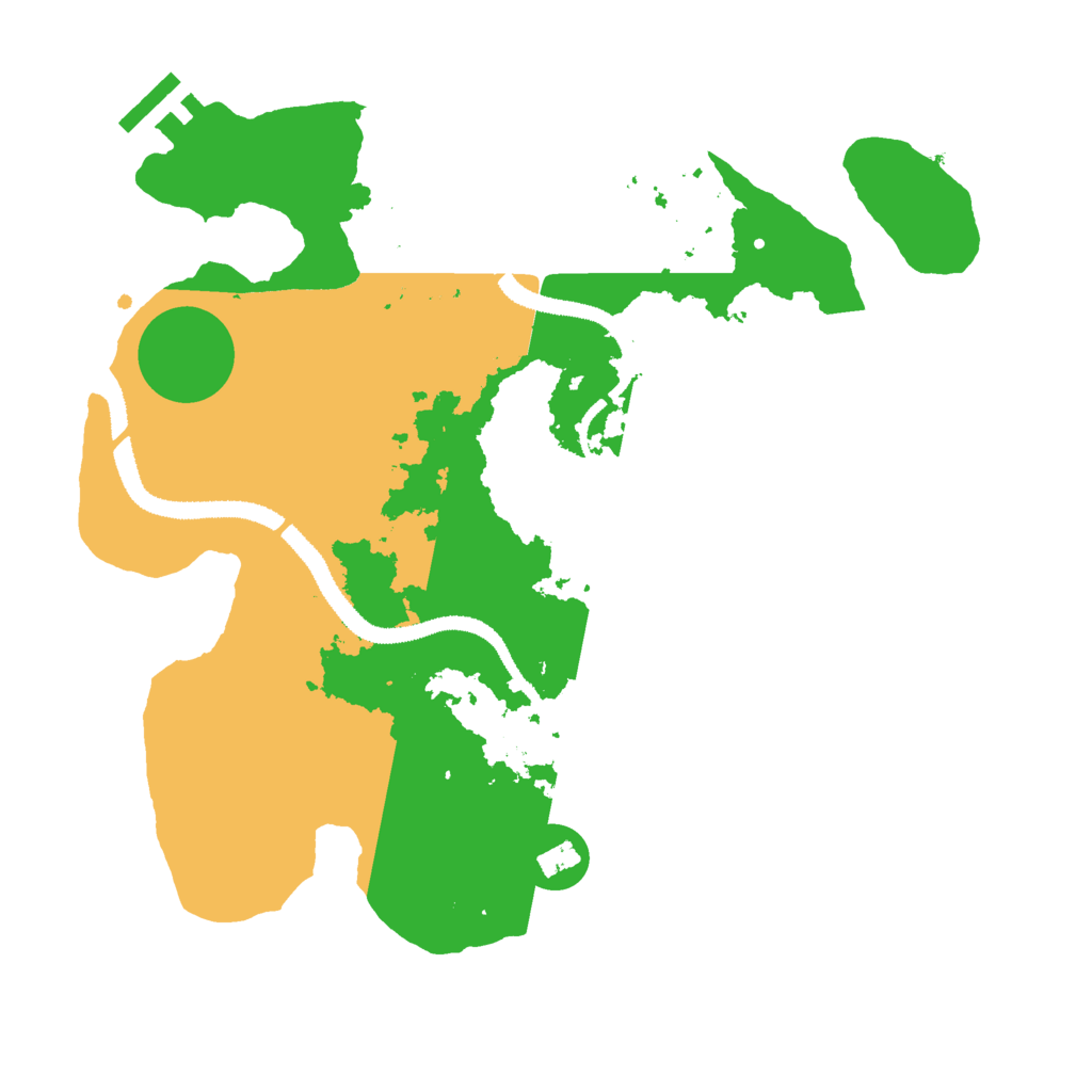 Biome Rust Map: Procedural Map, Size: 3000, Seed: 664040226