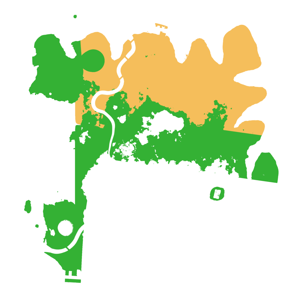 Biome Rust Map: Procedural Map, Size: 3500, Seed: 795222478