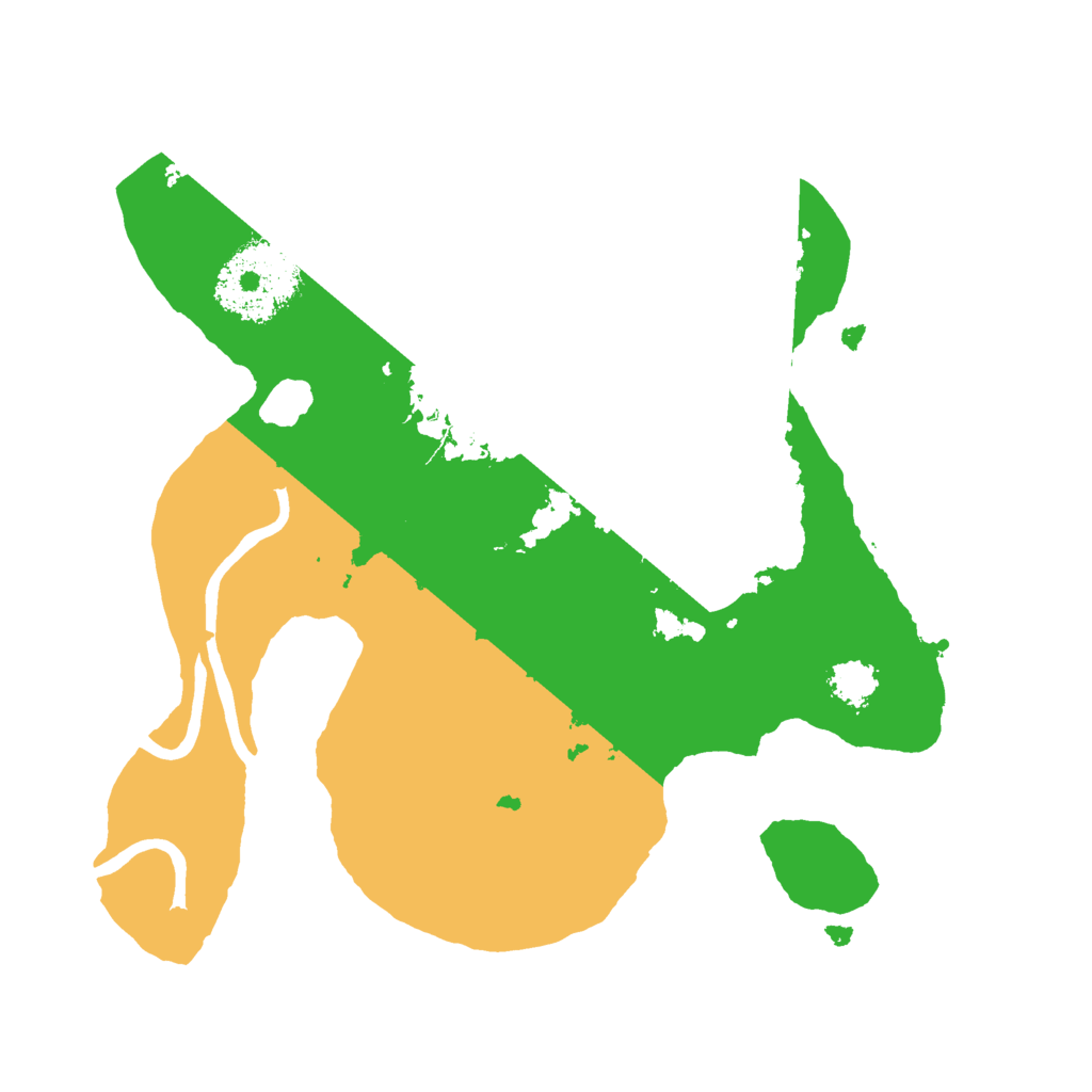 Biome Rust Map: Procedural Map, Size: 2150, Seed: 51651