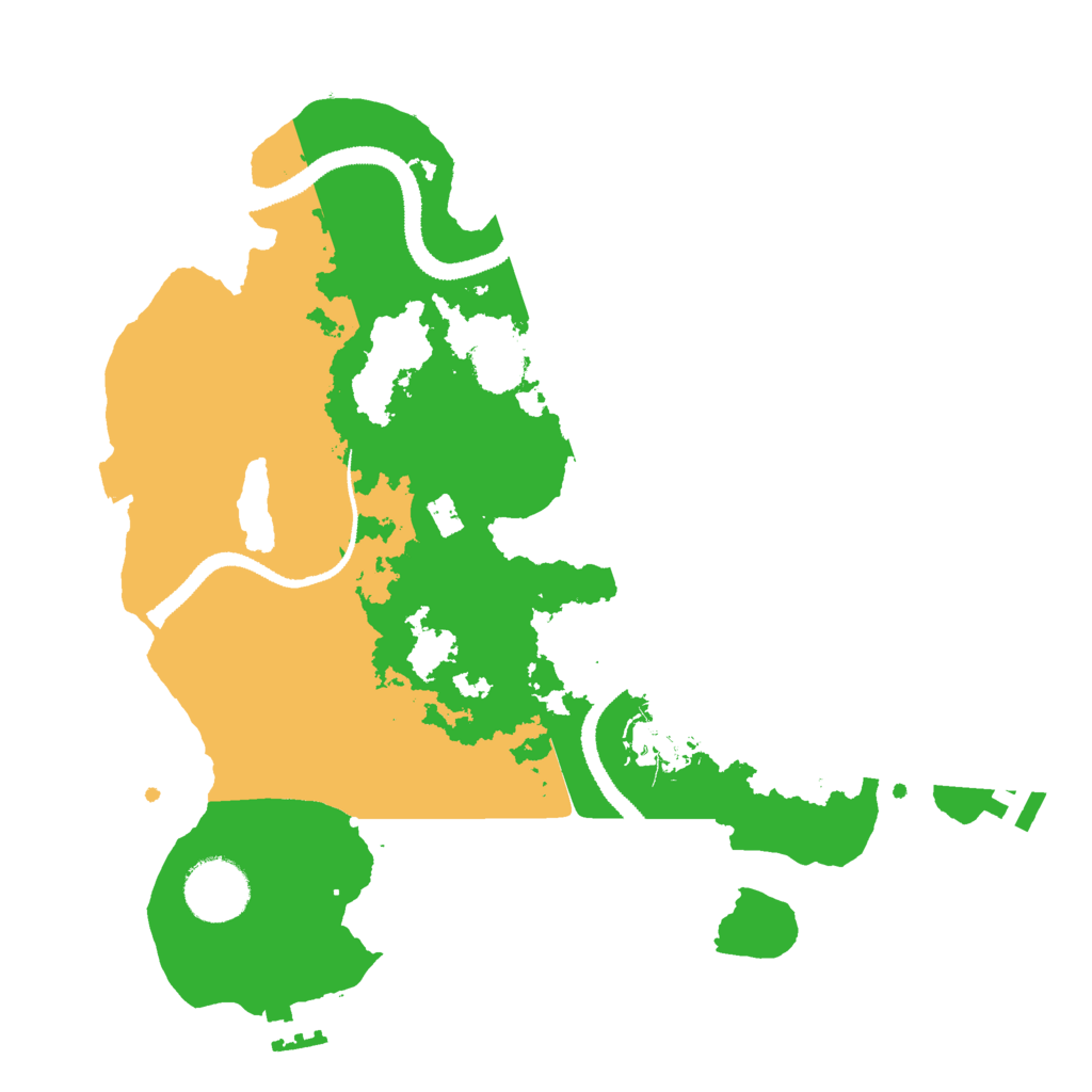 Biome Rust Map: Procedural Map, Size: 3000, Seed: 560501602