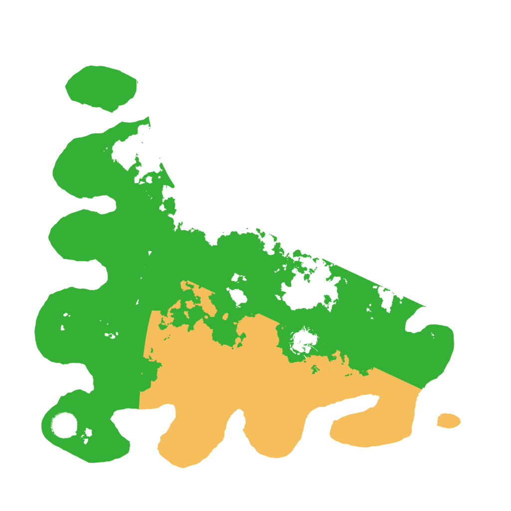 Biome Rust Map: Barren, Size: 3500, Seed: 2031315844